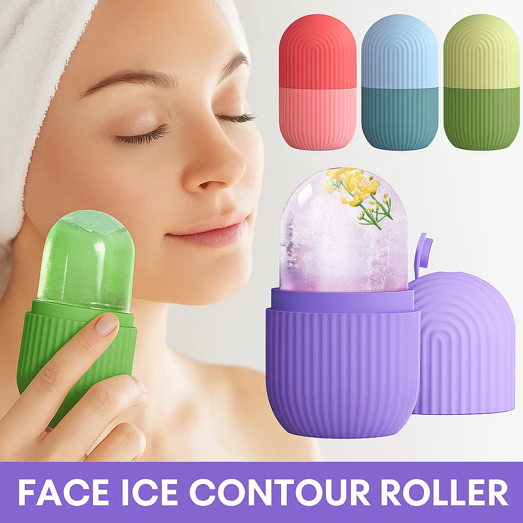 Hydrating Ice Roller - Silicone Facial Massager for All Skin Types